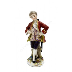 Figurine Chevalier with saber, Ludwigsburg