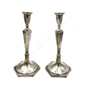 Art déco-pair candlesticks