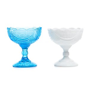 Two goblets so-called Girlands