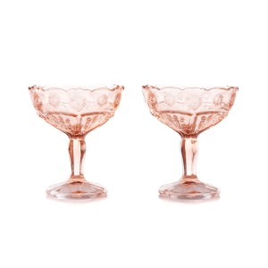 A set of two goblets so-called Daisies