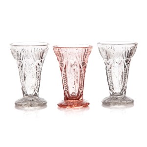 Set of three vases for lily of the valley pattern no. 2309