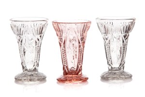 Set of three vases for lily of the valley pattern no. 2309