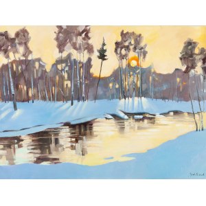 Monika Parobczak (nar. 1987, Garwolin), Winter River, 2022