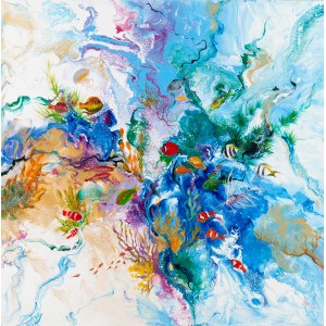 Patrycja Kruszyńska-Mikulska (geb. 1973, Lublin), Farben des Wassers VII, 2023
