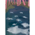 Hanna Kur (née en 1994), Poissons qui dorment dans le lac, 2022