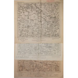 PIĘĆ MAP NIEMIECKICH Z LAT 1911-19 W UŻYTKOWANIU WOJSKA POLSKIEGO