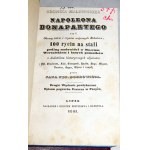 BOBROWICZ - NAPOLEON BONAPARTEGO'S CRONYKA MALOWNICZA NAPOLEONA BONAPARTEGO czyli Obrazy bitew i czynów wojennych Bohatera 100 STALORYTÓW wyd.1841r. UMSCHLAG