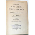 ROHLWES - NAUKA LECZENIA ZWIERZĄT DOMOWE s 66 dřevoryty v textu. Varšava 1893