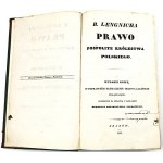 LENGNICH - PRAWO POSPOLITE KRÓLESTWA POLSKIEGO vyd. 1836