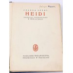 SPYRI- HEIDI publ.1930s COVER ilustrovaný STATE