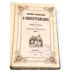 BADENI- FILOZOFICKÉ ŠTÚDIE O KRESŤANSTVE 3. diel plus príloha, vyd. 1853 Napoleonove poznámky, slobodomurárstvo