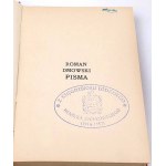 DMOWSKI - PISMA 9 wol. 1938r. OPRAWA WYDAWNICZA, list kardynała Józefa Glempa