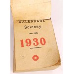 KALENDARZ ŚCIENNY NA ROK 1930 [KALENDARZ ZDZIERAK]