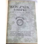 ROCZNIK ŁÓDZKI.T.2.1931, krásný polokožený výtisk