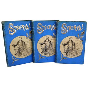 KENNAN- SYBERYA T.1-3 [vollständig] Hrsg. Lemberg 1895, Einband Żenczykowski