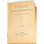 MICKIEWICZ- POEZJE zv. 1-4 [komplet] 1888. Kuczabinski op.