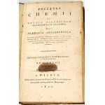 ŚNIADECKI- POCTECTS OF CHEMISTRY vol.2 Vilnius 1807 binding