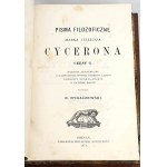 CYCERON- PHILOSOPHICAL WRITINGS I-II Poznań 1873-79 binding