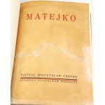 TRETER- MATEJKO Personality of the artist Creativity Form and style SETS OF FIGURES 1939 FOLIO format BINDING