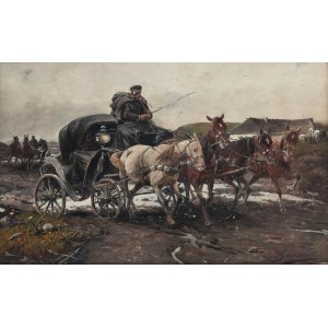 J. Konarski (19./20. století), Sáně na cestách