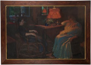 Wladyslaw Skoczylas (1883 Wieliczka - 1934 Warsaw), In the salon, 1911.