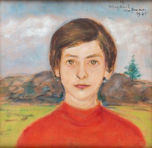 Wlastimil Hofman (1881 Praga - 1970 Szklarska Poręba), Portret dziewczynki, 1961 r.