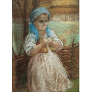 Stanisław Górski (1887 Kościan - 1955 Kraków), Porträt eines Mädchens