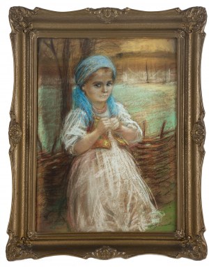 Stanisław Górski (1887 Kościan - 1955 Kraków), Portrait of a girl