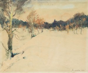 Marian Mokwa (1889 Malary - 1987 Sopot), Winter Landscape