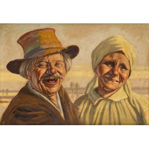 Konstanty Shevchenko (1910 Warschau-1991 dort), Lächelndes Paar