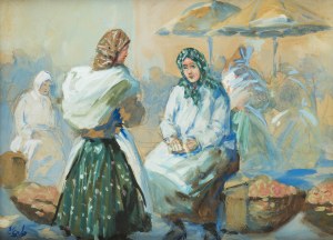 Erno Erb (1878 lub 1890 Lwów - 1943 tamże), Kobiety na targu