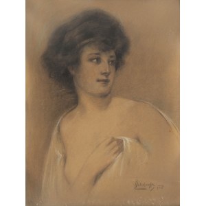 Kasper Żelechowski (1863 Klecza Dolna - 1942 Kraków), Porträt einer Frau, 1925.