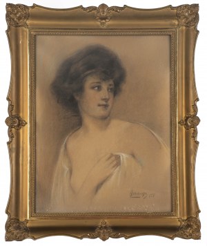 Kasper Żelechowski (1863 Klecza Dolna - 1942 Kraków), Portret kobiety, 1925 r.