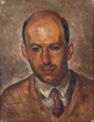 Wacław Wąsowicz (1891 Warszawa - 1942 tamże), Portret prof. Mieczysława Wallisa, 1929 r.