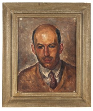 Wacław Wąsowicz (1891 Warszawa - 1942 tamże), Portret prof. Mieczysława Wallisa, 1929 r.