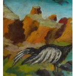 Teofil Ociepka (1891 Janów Śląski - 1978 Bydgoszcz), Vogel auf dem Mond, 1960