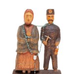 Hanusa Walter, Miner with his wife, 1982