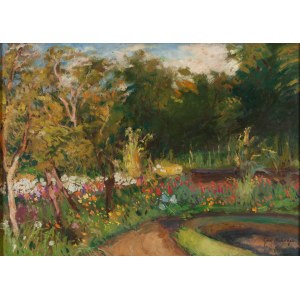Józef Mehoffer (1869 Ropczyce - 1946 Wadowice), Flower Garden, circa1930