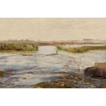Józef Chełmoński (1849 Boczki near Łowicz - 1914 Kuklówka in Mazovia), Zalana łąka (Flood of Meadows), 1891