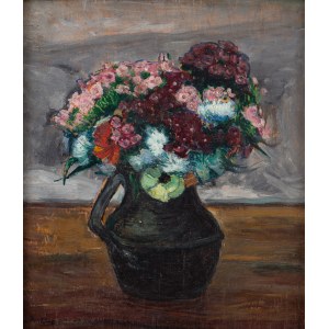 Jean (Jan Miroslaw Peszke) Peske (1870 Golta, Ukraine - 1949 Le Mans, France), Bouquet of carnations (Bouquet oeillets de poète).