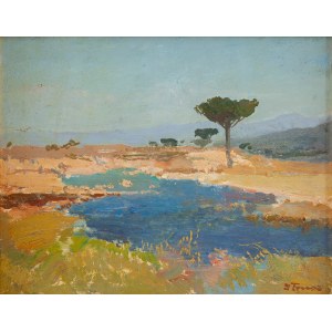 Iwan Trusz (1869 Vysotsk - 1941 Lviv), Italienische Landschaft (Znad Tybru)