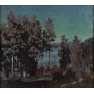 Stanislaw Zhukovsky (1873 - 1944 ), Night at the Lake, 1919