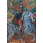 Eugeniusz Geppert (1890 Lvov - 1979 Wroclaw), Portrait on horseback of Prince Jozef Poniatowski, 1957