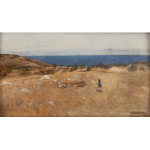 Antoni Piotrowski (1853 Nietulisko Duże bei Kunów - 1924 Warschau), Küstenlandschaft von Varna, 1897