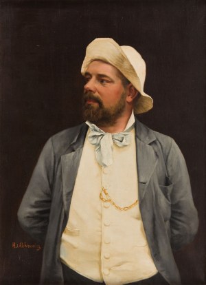 Hiacynt Alchimowicz (1841 - 1897 ), Portret malarza
