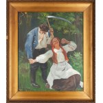 Wincenty Wodzinowski (1866 Igołomia k. Miechów - 1940 Kraków), Courtship of the Harvester