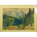 Dolina Strążyska 16.VII.1931, Zakopane, akwarela, f. 53,5 x 40cm
