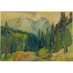 Dolina Strążyska 16.VII.1931, Zakopane, akwarela, f. 53,5 x 40cm