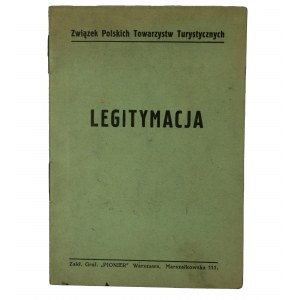 Związek Polskich Towarzystw Turystycznych, legitymacja ze zdjęciem dla ucznia gimnazjum Lucjusza Bendkowskiego, wydana 30.12.1932r.