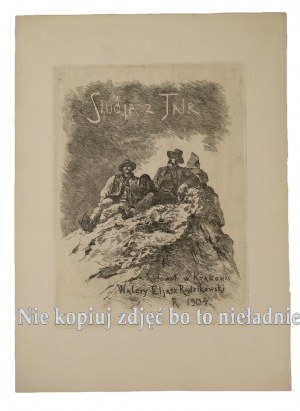 RADZIKOWSKI Walery Eljasz - Studia z Tatr , 16 widoków, bibliofilskie wydanie [wyciski z oryginalnych płyt] legendarnego albumu dłuta W.E.Radzikowskiego z 1904r.